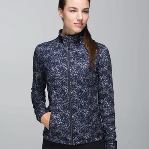 Lululemon Size 2 Forme Jacket‎ Full Zip Black Purple Blue thumbnail 5