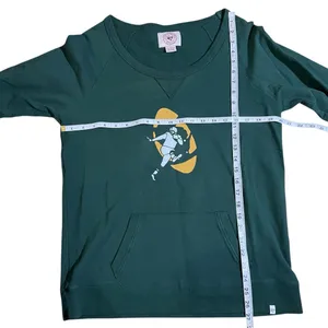 47 Brand Green Bay Packers Sweatshirt Vintage Football Raglan Pocket Pullover XL thumbnail 7