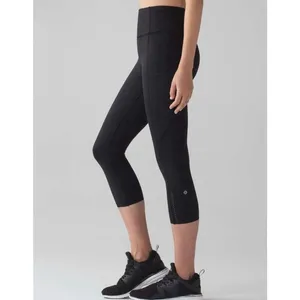 Lululemon black fast and fre 25” crop leggings with pockets size 2 thumbnail 10