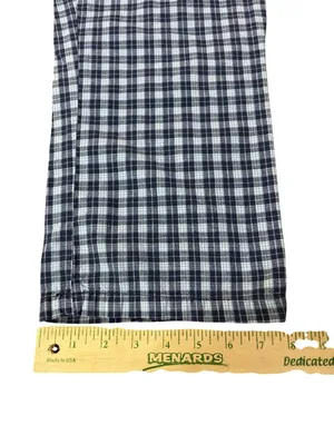 Handmade Navy Plaid Pants Women's XS/Petite Small? Elastic Waist Hand Pockets Us thumbnail 10