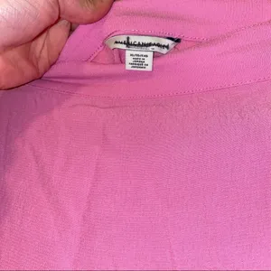 American Eagle Outfitters Midi Tie-Up Pink Wrap Skirt 🆕 XL thumbnail 3