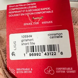 Spanx Supersmooth Day to Date Night Lace Girlshort Cinnamon 10594R L thumbnail 3
