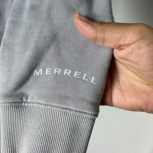 Merrell 'Hike On Since 1981' Hoodie Sweatshirt Gorpcore Blue Women's Size Medium thumbnail 7