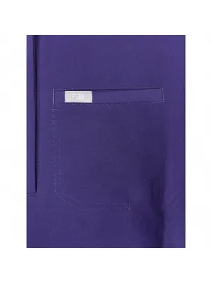 Figs Montex Mock Neck Scrub Top 1/4 Zip Shirt Purple Oversized Uniform XXL 2XL thumbnail 4