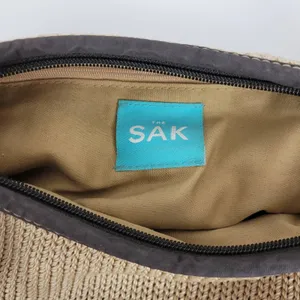 The‎ Sak Womens Shoulder Bag One Size Brown Adjustable Strap Zip Closure Woven thumbnail 5