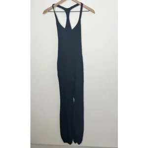 Free People Movement Let’s Bounce One Piece Jumpsuit Black Womens XS thumbnail 3