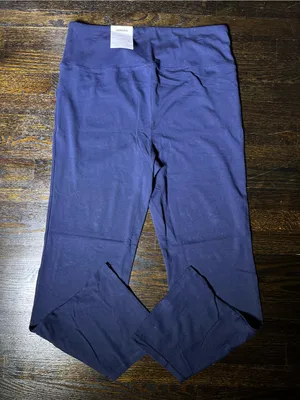 NWT Sonoma Navy Blue Bootcut Legging Yoga Pants XL High Rise thumbnail 4