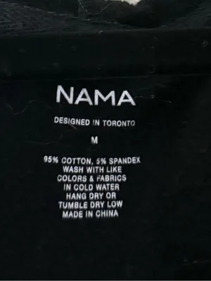 NAMA Enlighten Onesie Black Hooded Wrap Jogger Jumpsuit Athleisure M thumbnail 10