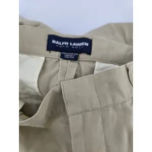 Ralph Lauren Polo Golf Shorts Womens 10 Khaki Tan Pleated Cotton‎ Chino Bermuda thumbnail 3