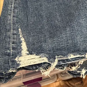 BKE Distressed slim fit‎ high rise super Flare Jeans in Blue 29 thumbnail 6