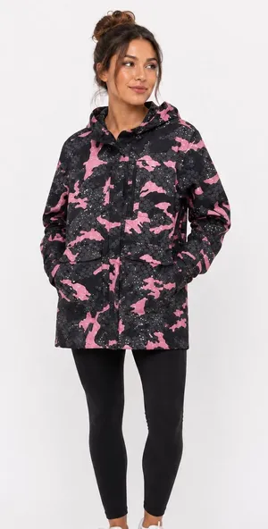 DC Snow ski Jacket size XS pink gray camo thumbnail 1