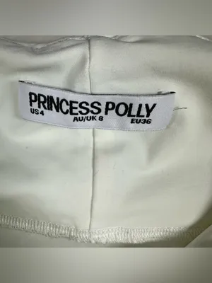 Princess Polly Maxeina Off-Shoulder Twist Front White Women's Top SZ:S thumbnail 7