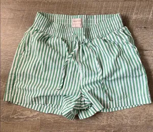 Brixton Women's Sidney Boxer Green Shorts Size Small thumbnail 1