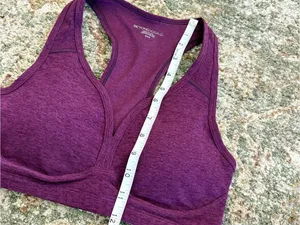 Beyond Yoga Spacedye Lift Your Spirits Bra Small Removable Cups Pink Purple thumbnail 6