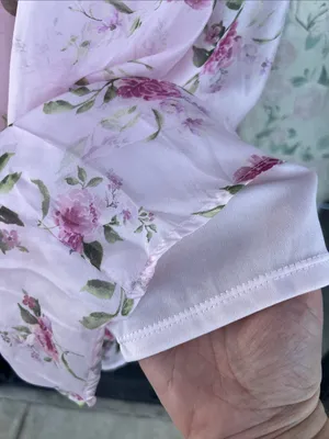 Floral Chiffon Flounce Sleeve Shirred Midi Dress Small thumbnail 8