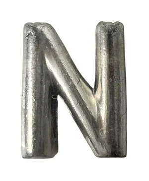 Pandora Letter N Silver Charm thumbnail 1
