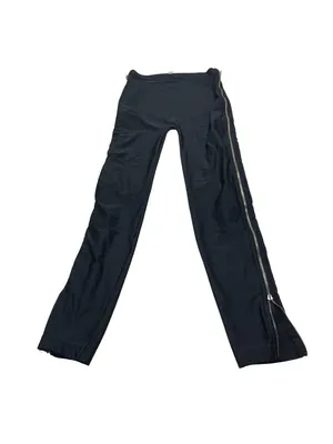 American Apparel Black Leggings With Side Zippers Stretchy Medium 23c thumbnail 2