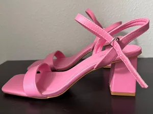 Bamboo Brand Pink Heels thumbnail 1