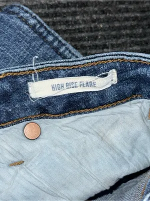 Wrangler Retro High Rise Trumpet Super Flare Bell Bottom Jean 26x31 Western Boho thumbnail 8