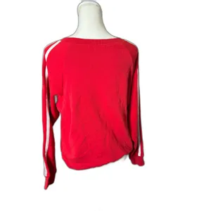Daydreamer LA 5 Star Raglan Racing V-Neck Sweatshirt Red Size Small NWOT $124 thumbnail 5