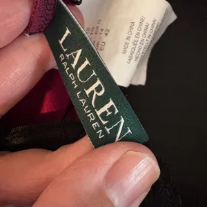 Lauren Ralph Lauren Red Paisley Swimsuit Size 10‎ thumbnail 6
