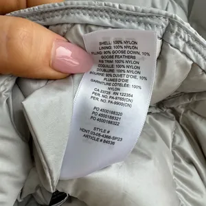 NWT Aritzia TNA Archive Quilted Premium Goose Down Gray Chrome Coat Size XS thumbnail 10