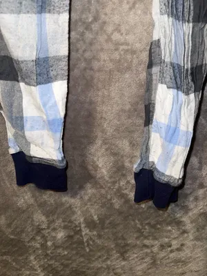 Aerie Plaid Gauze Pajama Jogger Pants with Ribbed Waistband and Cuffs thumbnail 5