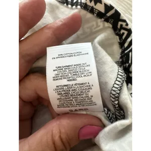 Express Black White Skater Dress Shorts Skort Aztec Geometric Boho Festival Y2K thumbnail 3