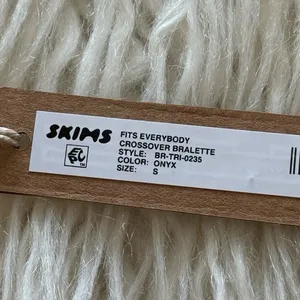Skims Fits Everybody Crossover Bralette Onyx Size Small thumbnail 8