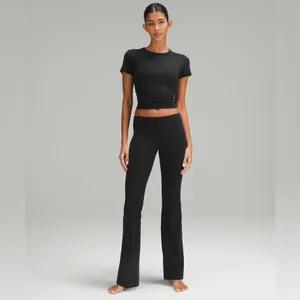 lululemon athletic All It Takes Short Sleeve Shirt Nulu in Black thumbnail 3