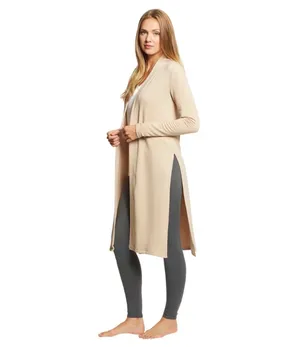 Beyond Yoga High Slits cozy fleece long duster cardigan size S small thumbnail 2