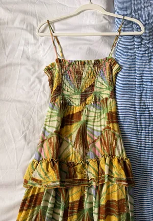 Anthropologie Midi Dress Floral thumbnail 1