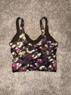 Lululemon Align Tank Top Soft Focus Splatter Green Multi - Size 4 thumbnail 4