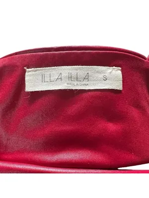 Illa Illa Metallic Red Open Back Crop Tank Top Small thumbnail 3