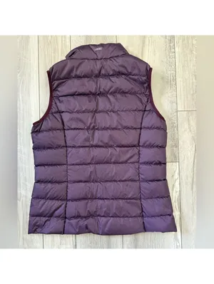Eddie Bauer Quilted Fb650 Gorpcore Outdoors Purple Puffer Vest size large thumbnail 8