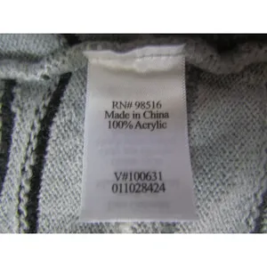 Coldwater Creek Cardigan Sweater S‎ Grey Wavy Stripe Full Zip Mock Neck thumbnail 5