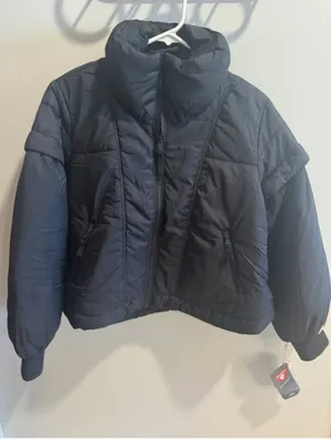 Free People FP Movement Black Penelope Packable Puffer Jacket thumbnail 5