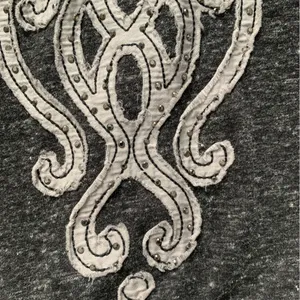 Miss Me Dark Gray Button Front Jewel Cardigan L thumbnail 8