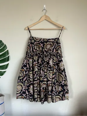 NWOT Anthropologie Celandine Straight-Neck Tiered Mini Dress thumbnail 3
