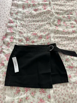 Princess Polly Mini Wrap Skirt Black 4 thumbnail 3