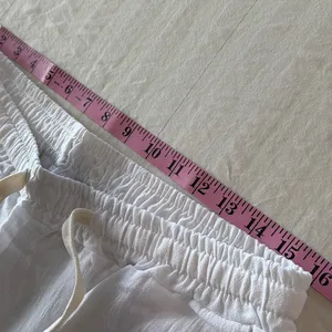 Women's NEW Pull On Drawstring Waist Below Knee Wide Leg Capri Size L #260662 thumbnail 6
