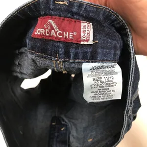 Jordache Retro dark wash vintage baggy denim jean shorts 11/12‎ thumbnail 3