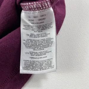 Columbia Crop Top Womens Small Cotton T Shirt Purple Graphic Short Sleeve Ladies thumbnail 4