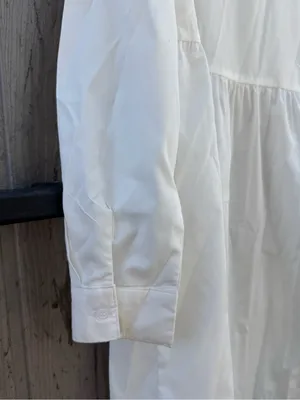 Cherish White Button Down Shirt Dress thumbnail 4