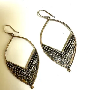 Siplada Sterling silver etched earrings thumbnail 11