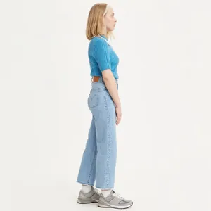 Levi's RIBCAGE STRAIGHT ANKLE WOMEN'S JEANS Samba Done - Light Wash size 29 thumbnail 2