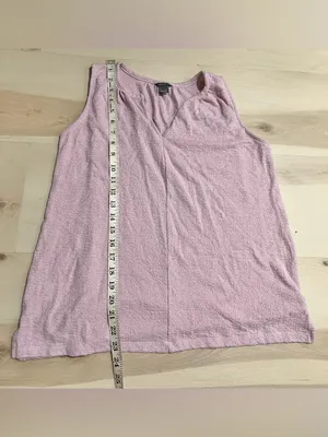 Eddie Bauer Women Small Mauve Pink Textured Knit Tank Top Minimalist Chic thumbnail 7