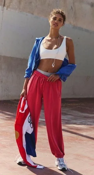 NWT FP Movement All Star Pants In Winterberry (Sold out color on free people) thumbnail 3