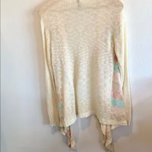 Pronto pastel long sleeved cardigan thumbnail 2