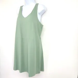Soma 24/7 Exercise Dress Womens LG Green Golf Racerback Built in Shorts‎ Pocket thumbnail 4